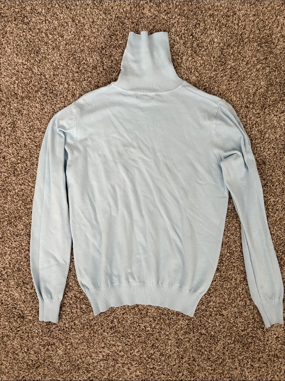 Women’s Light Blue Turtleneck Sweater
